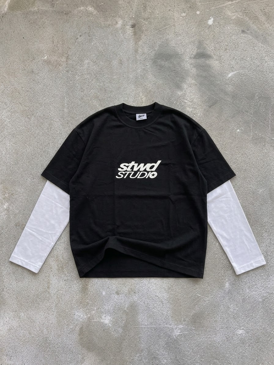 Franela oversize doble capa STWD